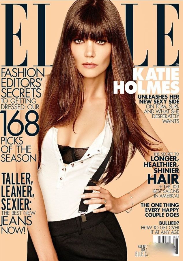 ELLE USA magazine side cover  August 2012