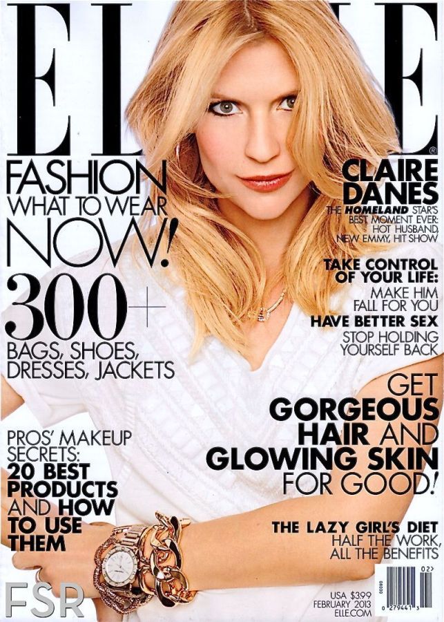 ELLE USA magazine side cover  February 2013