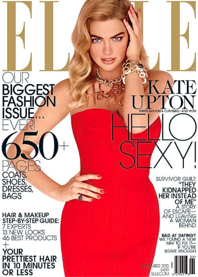 ELLE USA magazine side cover  September 2013