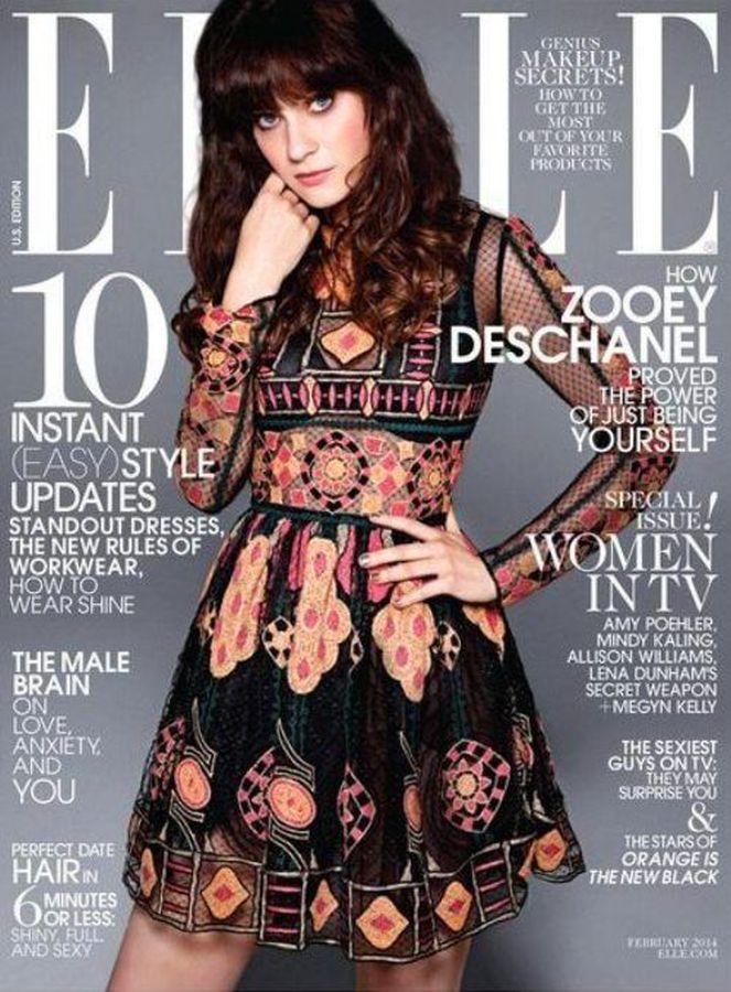 ELLE USA magazine side cover  February 2014