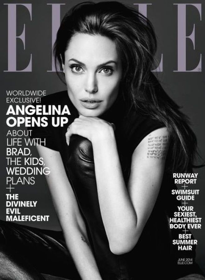 ELLE USA magazine side cover  June 2014