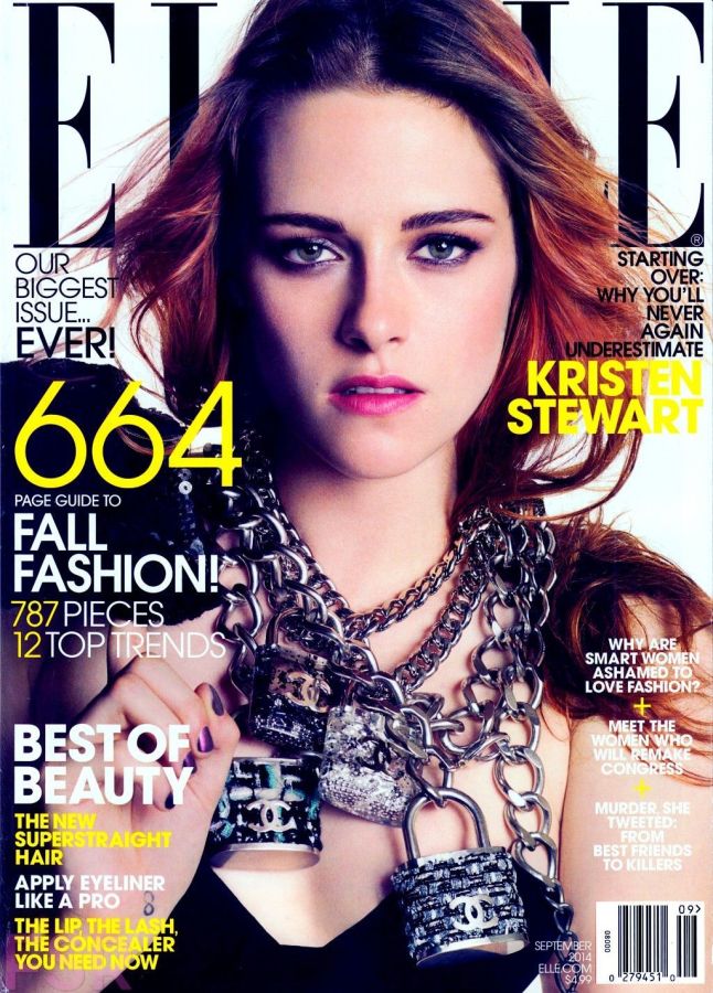 ELLE USA magazine side cover  September 2014