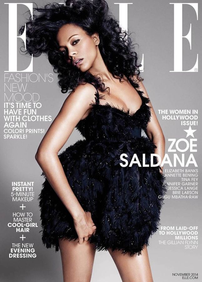 ELLE USA magazine side cover  November 2014
