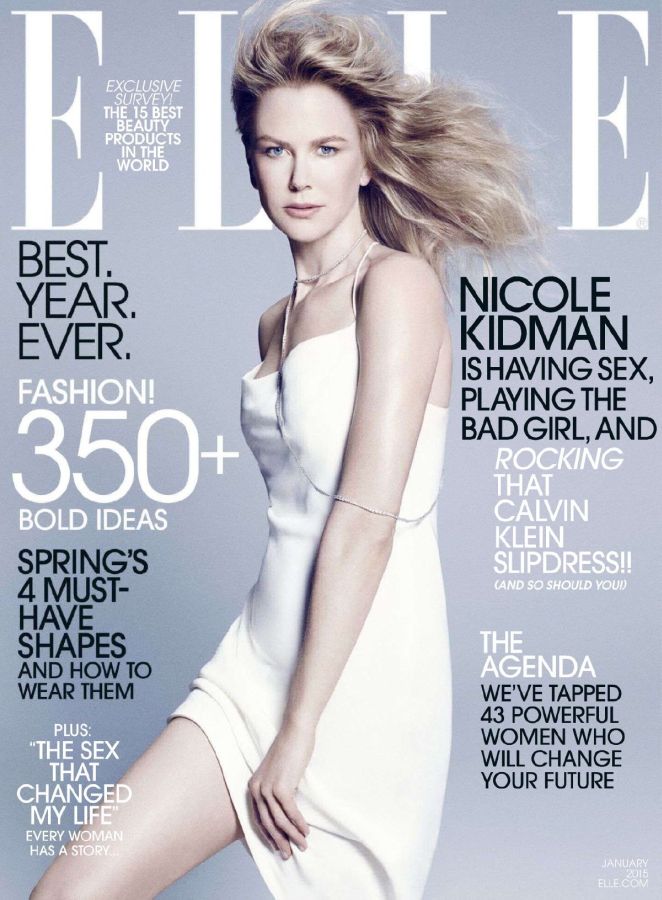 ELLE USA magazine side cover  January 2015