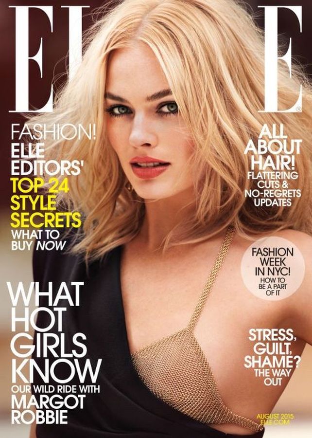ELLE USA magazine side cover  August 2015