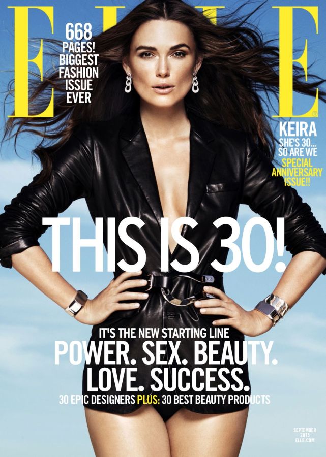 ELLE USA magazine side cover  September 2015