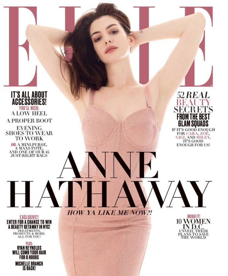 ELLE USA magazine side cover  April 2017