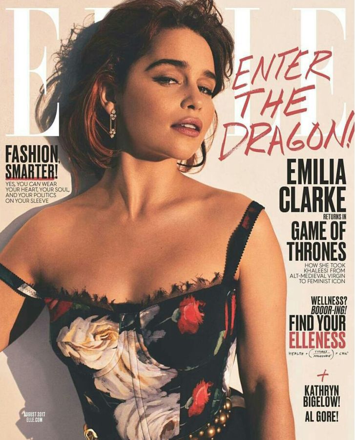 ELLE USA magazine side cover  August 2017