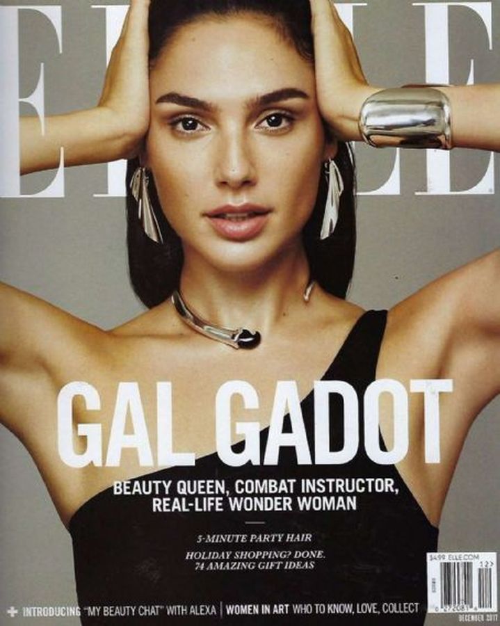 ELLE USA magazine side cover  December 2017