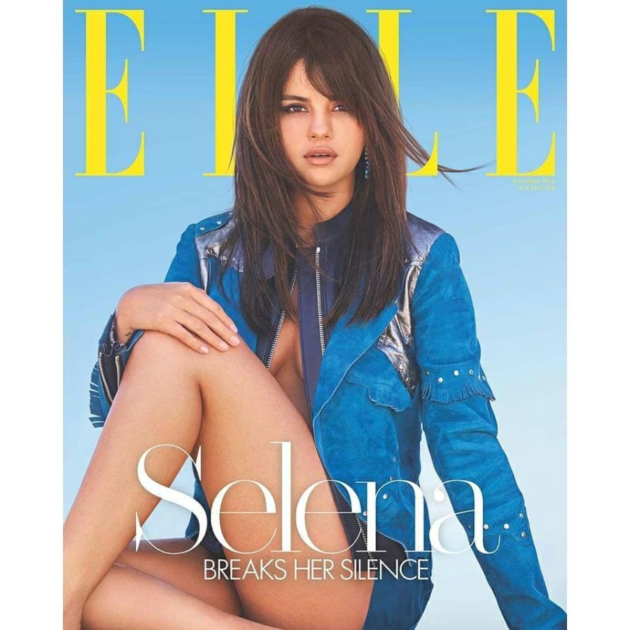 ELLE USA magazine side cover  October 2018