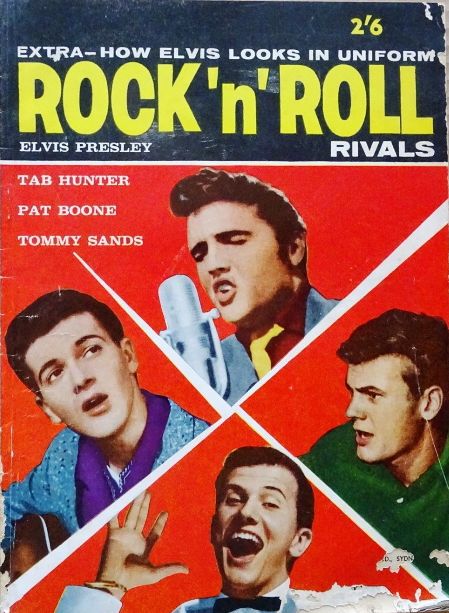 ELVIS PRESLEY (ONE-OFFS) magazine side cover  1958
