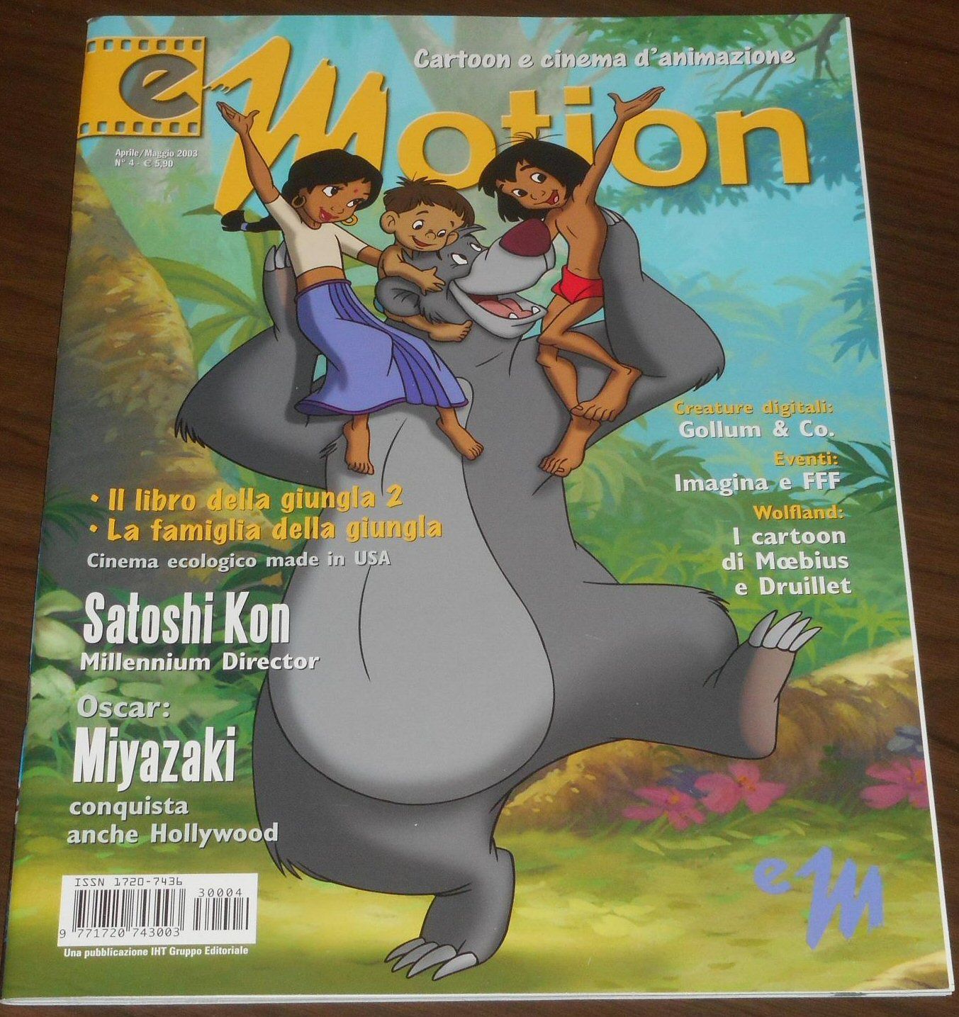 EMOTION magazine side cover Issue 4  April/May 2003