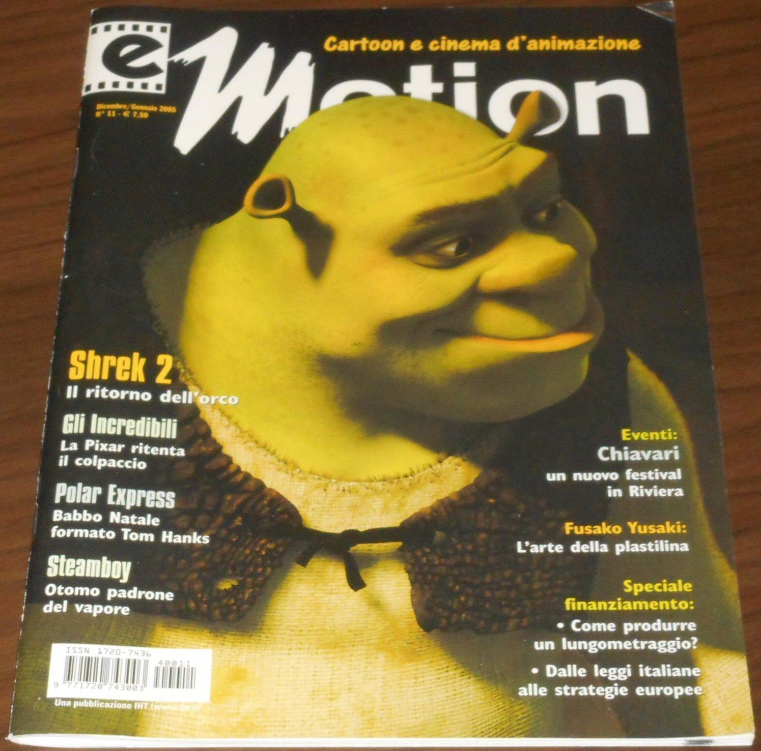 EMOTION magazine side cover Issue 11  December 2004/ January 2005 