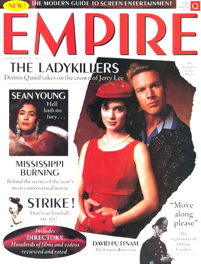 EMPIRE magazine side cover Issue 1 June/July 1989