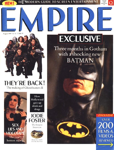EMPIRE magazine side cover Issue 2 August 1989