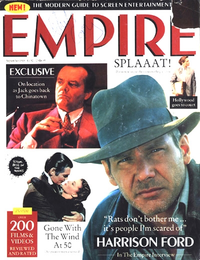 EMPIRE magazine side cover Issue 3 September 1989