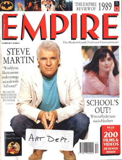EMPIRE magazine side cover Issue 6 December 1989