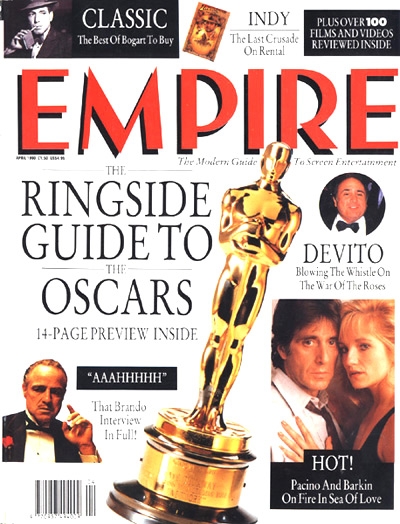 EMPIRE magazine side cover Issue 10 April 1990