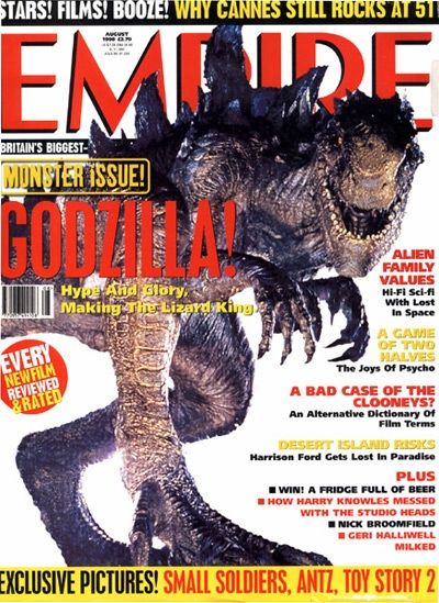 EMPIRE magazine side cover Issue 110 August 1998