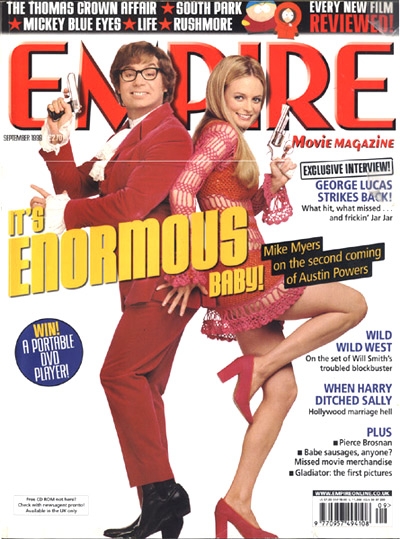 EMPIRE magazine side cover Issue 123 September 1999