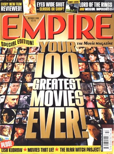 EMPIRE magazine side cover Issue 124 October 1999