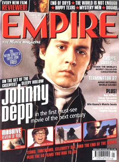 EMPIRE magazine side cover Issue 127 January 2000