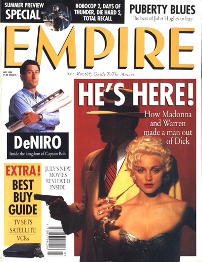 EMPIRE magazine side cover Issue 13 July 1990