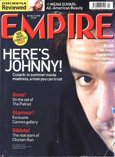 EMPIRE magazine side cover Issue 134 August 2000