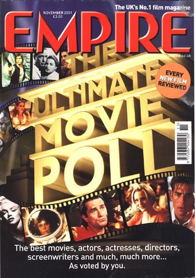 EMPIRE magazine side cover Issue 149 November 2001