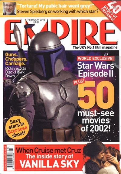 EMPIRE magazine side cover Issue 152 February 2002