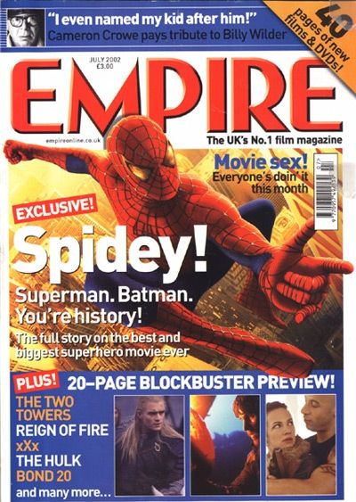EMPIRE magazine side cover Issue 157 July 2002