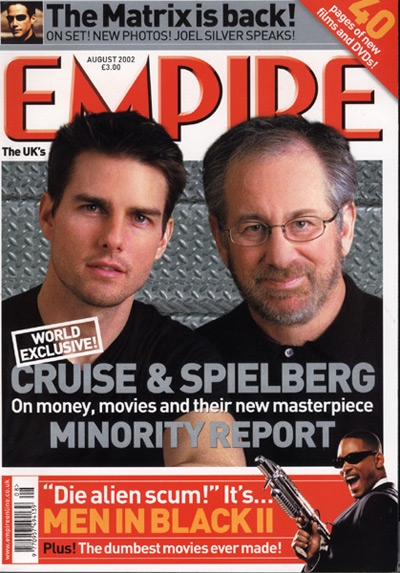 EMPIRE magazine side cover Issue 158 August 2002