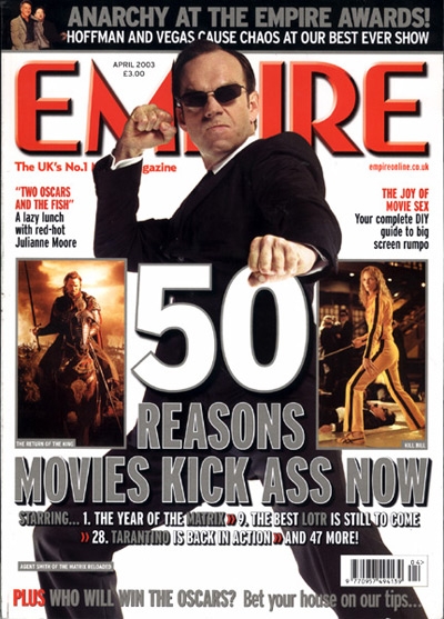 EMPIRE magazine side cover Issue 166 April 2003