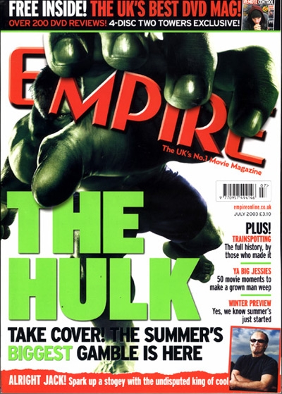 EMPIRE magazine side cover Issue 169 July 2003