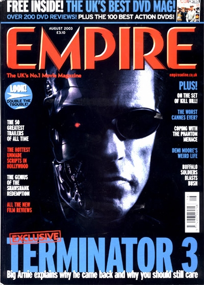 EMPIRE magazine side cover Issue 170 August 2003