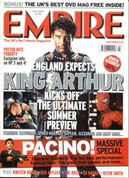 EMPIRE magazine side cover Issue 181 July 2004