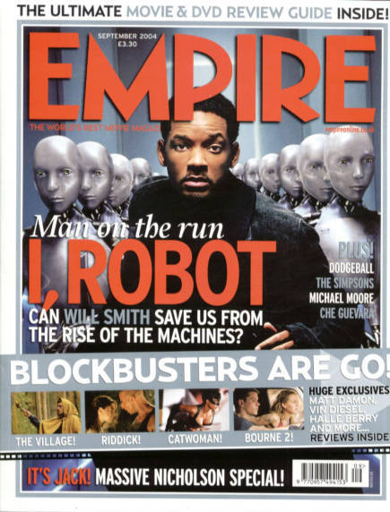 EMPIRE magazine side cover Issue 183 September 2004
