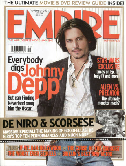 EMPIRE magazine side cover Issue 185 November 2004