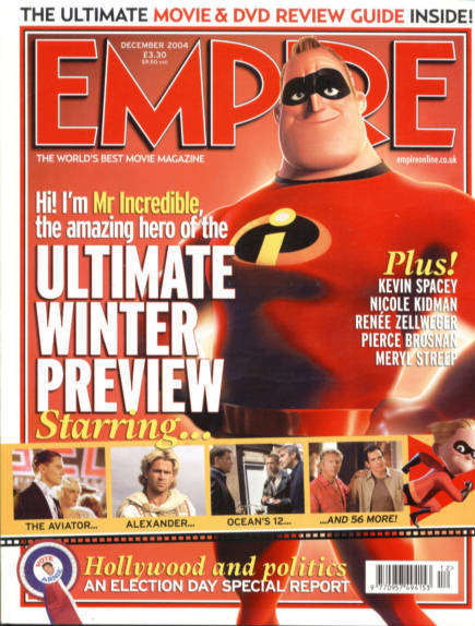 EMPIRE magazine side cover Issue 186 December 2004