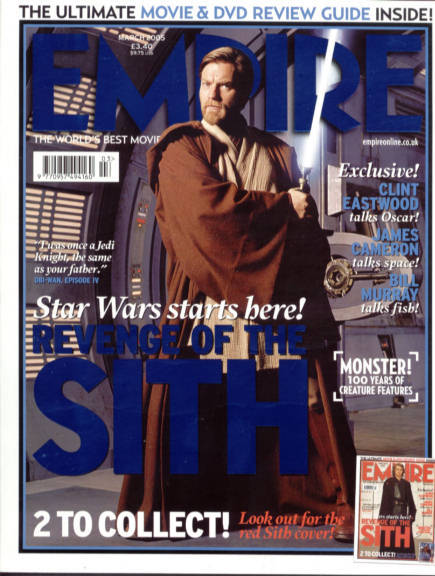 EMPIRE magazine side cover Issue 189 March 2005