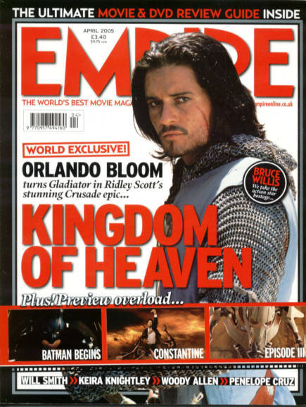 EMPIRE magazine side cover Issue 190 April 2005