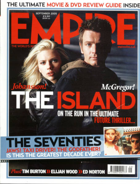 EMPIRE magazine side cover Issue 195 September 2005