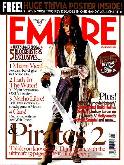 EMPIRE magazine side cover Issue 206 August 2006