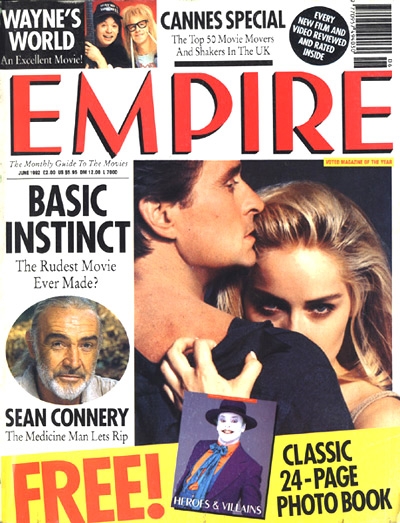 EMPIRE magazine side cover Issue 36 June 1992
