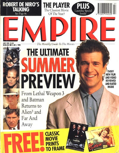 EMPIRE magazine side cover Issue 37 July 1992