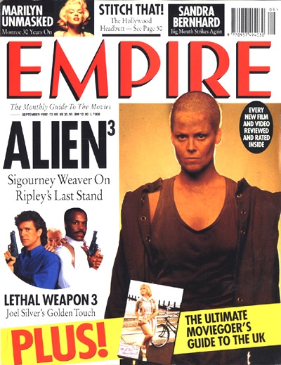 EMPIRE magazine side cover Issue 39 September 1992