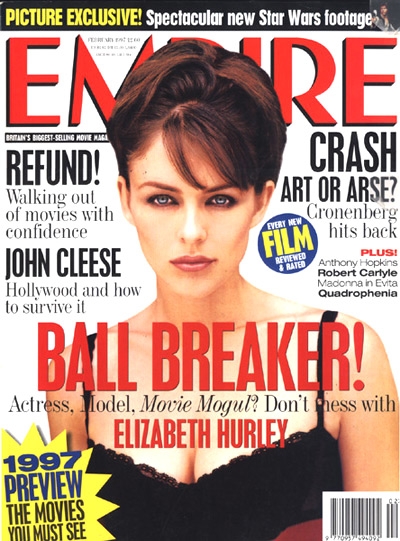 EMPIRE magazine side cover Issue 92 February 1997