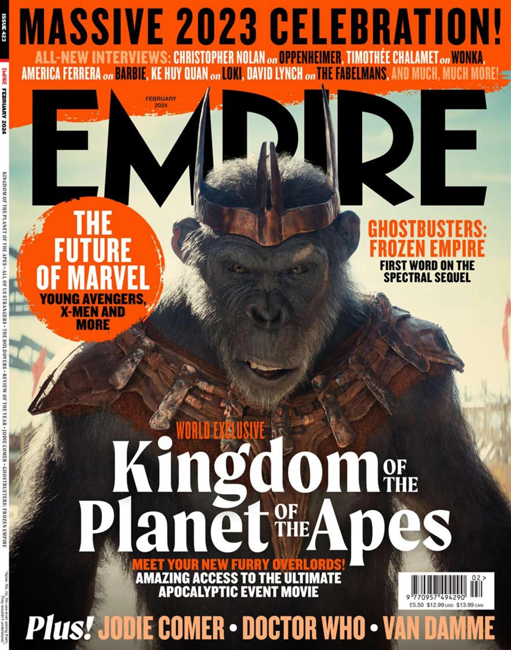 EMPIRE magazine side cover Issue 423  February 2024