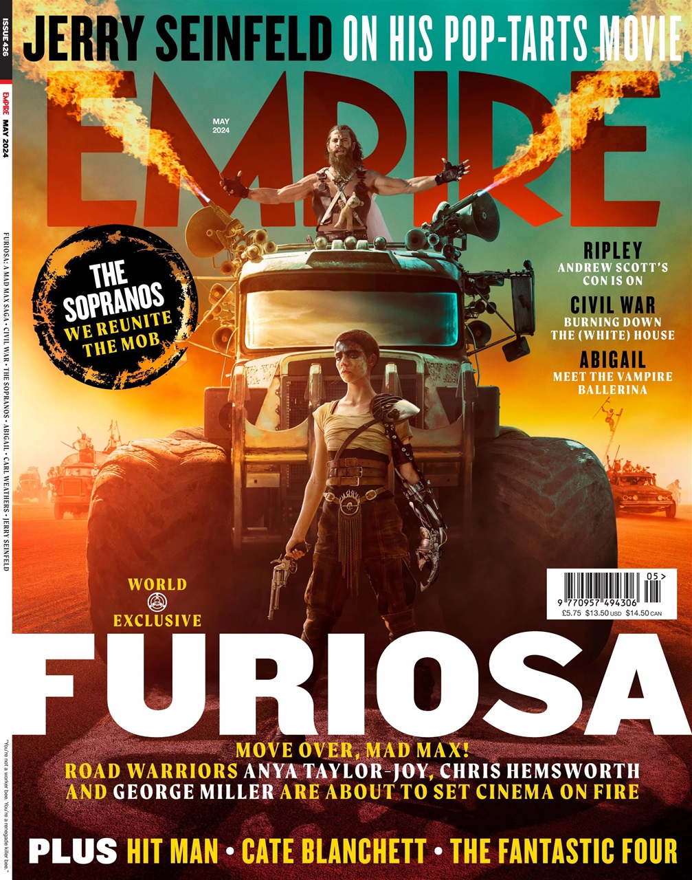EMPIRE magazine side cover Issue 426  May 2024