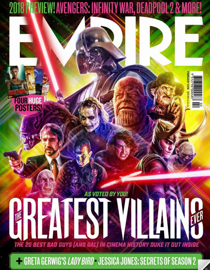 EMPIRE (Au) magazine side cover Issue 183  February 2018